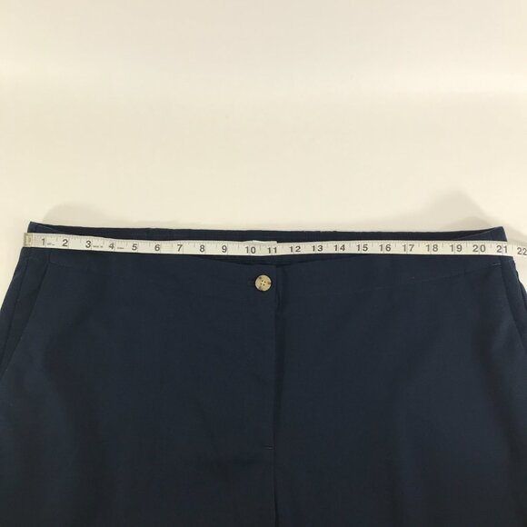 J. Jill Straight Leg Dress Pants Women's Plus Size 22 Navy Blue Stretch Career - Picture 6 of 12